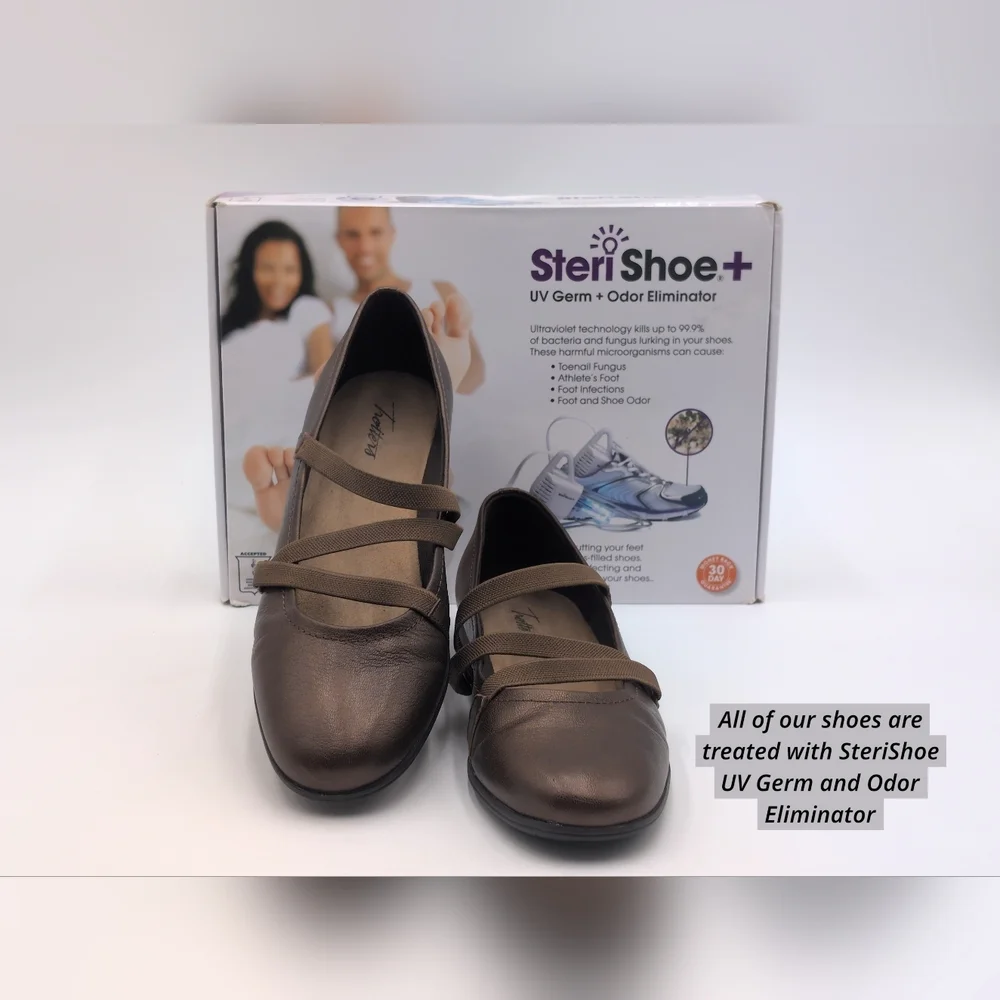 Trotters Della Women's Size 11N Metallic Brown Ballet Flats Flexible Outsoles